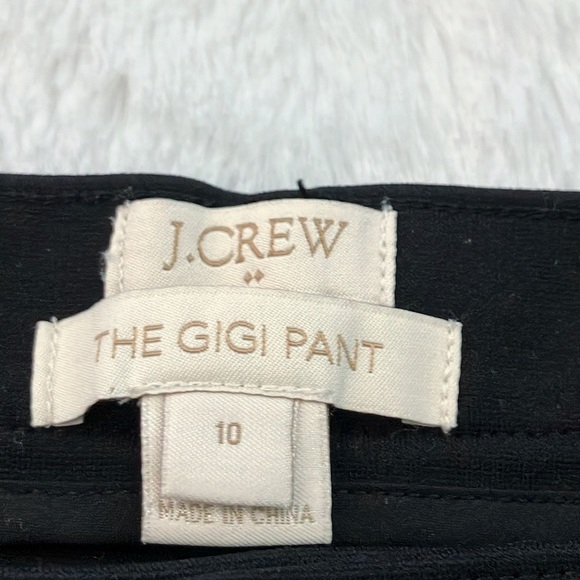 Like New J. Crew Black Gigi Pants, size 10 - Picture 6 of 7